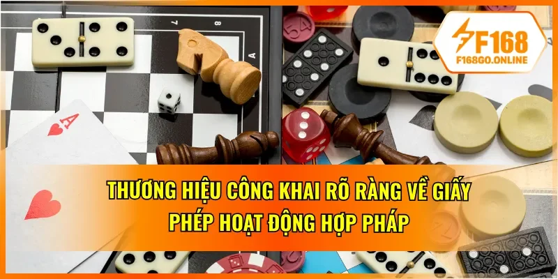 F168 có uy tín không qua giấy phép hoạt động